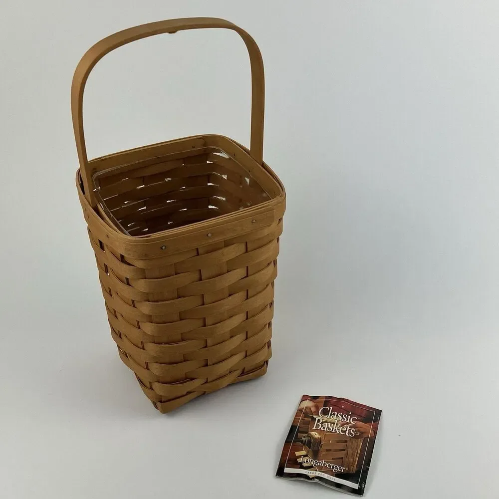 Longaberger Large Peg Basket Set 1999 | Signed /w Protector 8